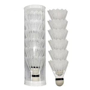 Set 6 Quả Cầu Lông Tập Luyện Trong Nhà Và Ngoài Trời Bền Và Ổn Định FE120
