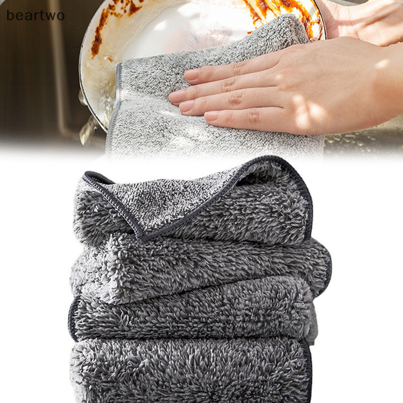< Beartwo > 5 Cái Khăn lau sợi than tre hiệu quả chống nứt nhà bếp Đẹp