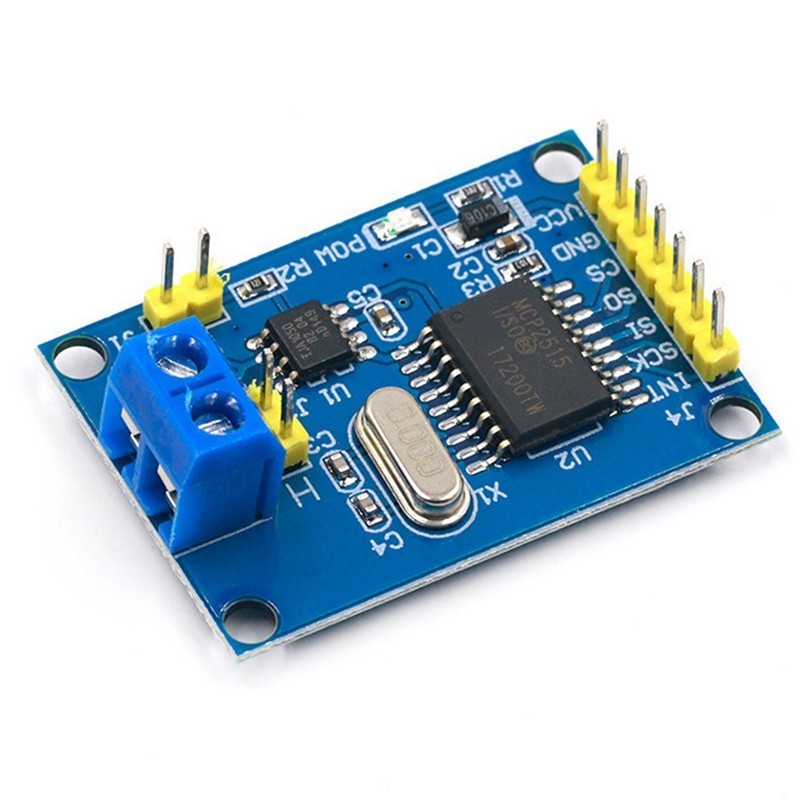 MCP2515 CAN Mô-đun xe buýt Mô-đun xe buýt Mô-đun PCB TJA1050 Thu SPI cho 51 Bộ DIY Chương trình vi điều khiển thông thường