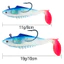 10cm / 19g Jig Mồi Mềm Có Móc Sắc Nét Đuôi Mái Chèo Chìm Swimbaits Weedless Bass Mồi Shad Tadpole Mồi Spinner với Mồi Câu Cá Nước Ngọt