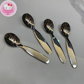 Moonlights Trẻ Em Bộ Đồ Ăn Sâu Dày Thép Không Gỉ Trẻ Em Thìa Eag Thìa Nĩa Inox 304 Nĩa Trẻ Em EN