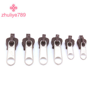 < zhuliye789 > 6 chiếc Dây Kéo Đa Năng Sửa Chữa Dây Kéo Bộ Dụng Cụ Sửa Chữa Thay Thế Khóa Kéo Thanh Trượt Cho DIY May