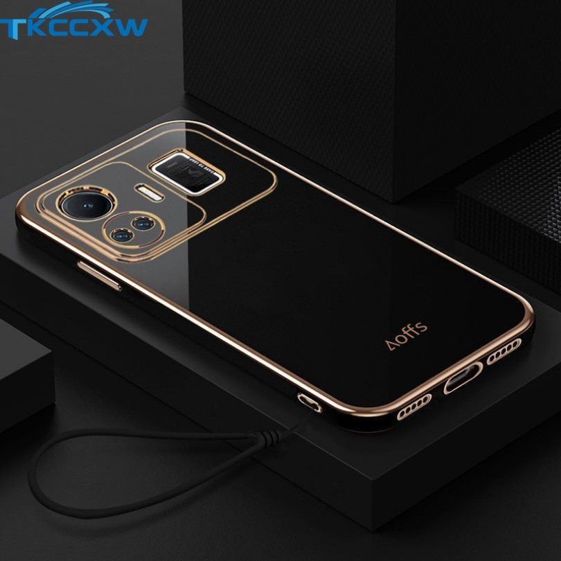 Dành Cho Realme GT3 GT5 GT Neo 5 SE 3 2 2T 3T GT2 Pro GT Master Edition GT Neo Flash Ốp Điện Thoại Mạ Vuông Sang Trọng