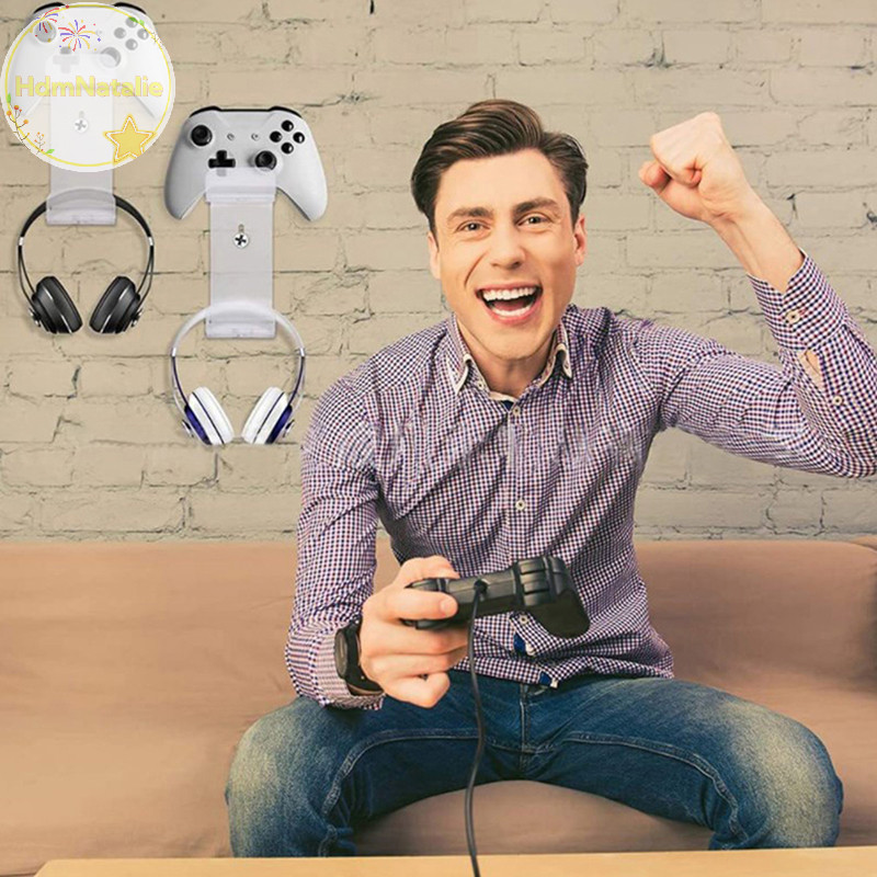 Hdmnatalie 1 Giá Đỡ Treo Tường Tai Nghe Đứng Tay Cầm Chơi Game Cho PS5 PS4 Switch VN