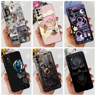 Vỏ Mềm Cho Tecno Pova 2 LE7 LE7n Ốp Lưng Hoạt Hình Dễ Thương Phi Hành Gia Matte Silicon Vỏ Điện Thoại Cho Tecno Pova 2 2021 Pova2 Ốp Lưng