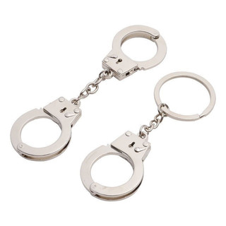 Sáng Tạo Mini Mô Phỏng Hanuffs Móc Khóa Ngón Tay Cái Đồ Chơi Kim Loại Móc Khóa Móc Khóa Mặt Dây Chuyền