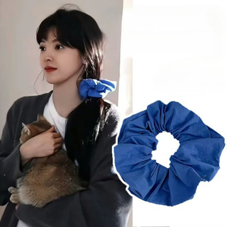 Kovoi / xanh Scrunchy Dây Buộc Tóc Cô Gái Cao Cấp Xuân Hè Phong Cách Mới Kích Thước Lớn Scrunchy Đầu Dây Tóc
