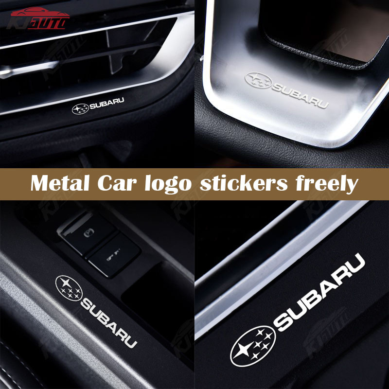 4 Subaru Kim Loại Xe Logo Dán Đẹp Sửa Đổi Huy Hiệu Trang Trí Ô Tô Phụ Kiện Cho BRZ Forester Legacy Outback WRX WRX STI Impreza XV