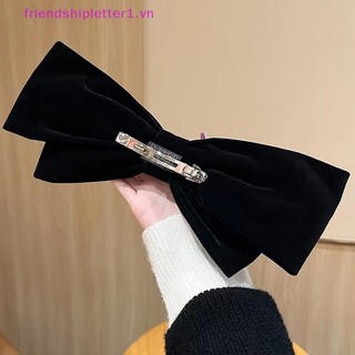 {FH Fashion} Nơ Barrette cỡ lớn mới dành cho phụ nữ Mũ nhung Nơ Kẹp tóc Phụ kiện tóc.