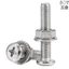 Chất liệu thép không gỉ 304 Chàm chéo xiên đầu phẳng cạnh xiên Đai ốc vít bằng thép không gỉ Daquan M4M5M6M8M10