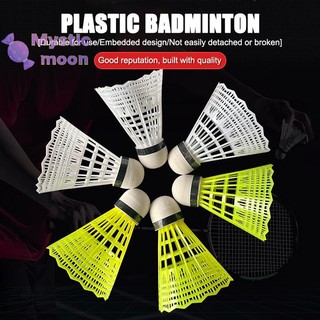Xô cầu lông nhựa đầy màu sắc, quả nylon chống chơi [Mới]