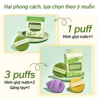 [AM. ORTALS]Bông Mút Rửa Mặt Bọt Biển AM OR TALS Hình Giọt Nước Làm Sạch Da Mặt