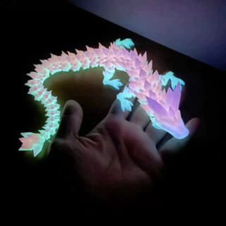 Mô Hình Rồng Trang Trí Dạ Quang Mô Hình Rồng In 3D 22cm 30cm Phát Sáng NGÓI HOME - DC07