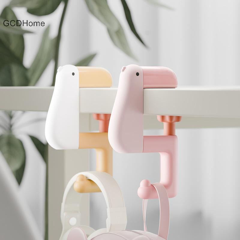 Gcdhome Hoạt Hình Dễ Thương Vịt Treo Tường Móc Treo Có Thể Gập Lại Đứng Ba Lô Móc HOT