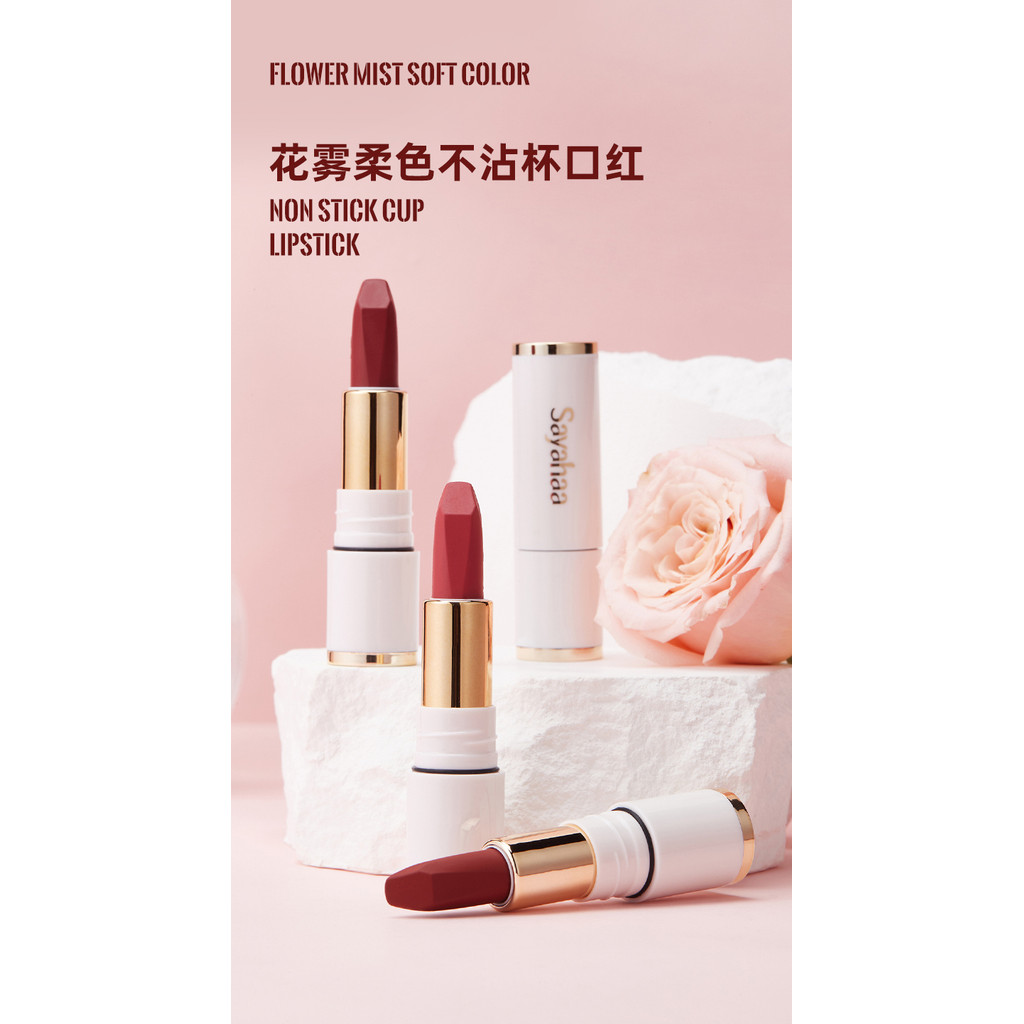 S101 Son Lì Cao Cấp Sayahaa Không Trôi - Màu Đẹp Tự Nhiên, Lâu Phai, Dưỡng Môi Mềm Mịn