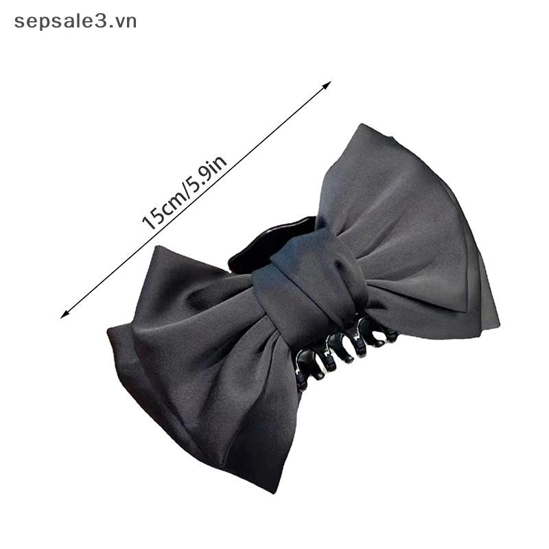 # Sepsale # Kẹp Vuốt Tóc Nơ Lớn Thời Trang Cho Nữ Kẹp Tóc Bé Gái Tóc Lớn Cua Đen Kẹp Tóc Trắng Kẹp Tóc Phụ Kiện Tóc.