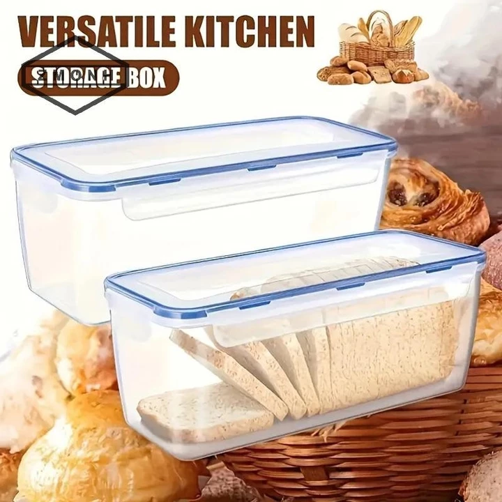 Hộp đựng bánh mì bằng nhựa ZMONH Hộp đựng thực phẩm kín khí Hộp đựng bánh mì Sandwich Hộp đựng bánh mì có nắp Hộp đựng bánh mì Hộp đựng nhà bếp * mới