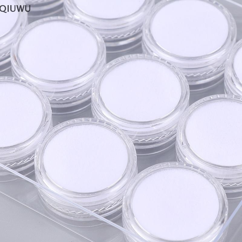 QIUWU Trong Suốt Tròn Đá Quý Hiển Thị Bộ Sưu Tập Hộp Bảo Quản Trang Sức Đá Quý Rời Hộp Đựng Bình Tổ Chức Khay Có Nắp.