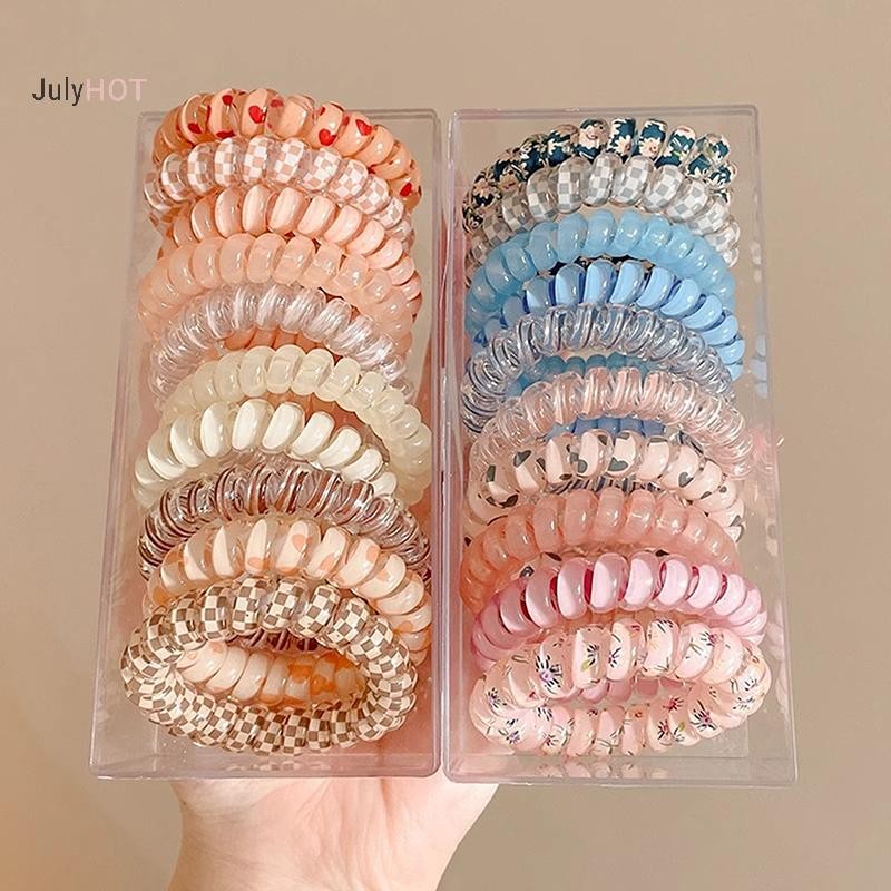 Julyhot 5 Chiếc Dây Điện Thoại Nhiều Màu Sắc Tóc Dây Buộc Tóc Dành Cho Nữ, 60-100 Chiếc Massivedeals