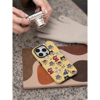 Ốp điện thoại 2 trong 1 Crayon Shin chan Apple 16 Pro iPhone 15 Pro Max Phim mới 14 / 13 Sáng tạo 12 / 11 Pro Max 7 / 8 Plus Vỏ điện thoại