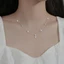 OXXGGKAO Phong Cách Bốn Lá Cây Mặt Dây Chuyền Vòng Cổ Dây Chuyền Vòng Cổ Lấp Lánh Vòng Cổ Đồng Kết Cấu Cho Đảng Và Everyda