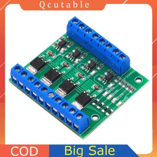 Mô-đun điều khiển bảng khuếch đại PLC MOS 4 kênh PWM 3-20V đến 3.7-27V DC 10A