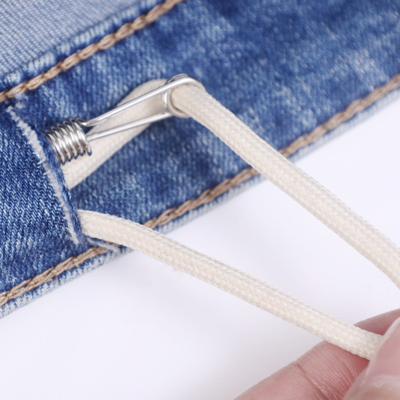 1 / 2 / 4 Cái Có Thể Uốn Cong Lò Xo Dây Rút Ren Kẹp Quần Áo Áo Khoác Co Giãn Dây Ren Dây Rút Linh Hoạt Chủ Đề DIY Phụ Kiện May Vá