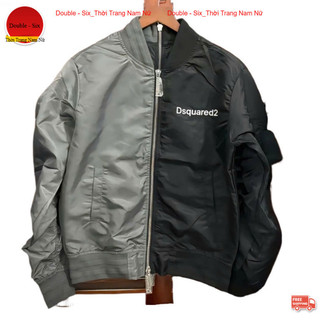 Áo Bomber DSQ 2 Màu 2 Mảnh Double.Six Áo Gió Dù 2 Lớp Dày Dặn Dáng Rộng Nam Nữ
