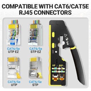 Dụng Cụ Cắt Và Bấm Mạng RJ45 8P8C Cho Cat6 Cat5 Cat5e Kìm Cắt Dây Ethernet Đa Năng