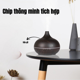 Máy Xông Tinh Dầu Máy Khuếch Tán Cổ Cao Thông Minh 7 Màu LED Tạo Hương Thơm Giảm Căng Thẳng