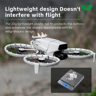 Dành cho máy bay không người lái DJI FLIP khóa pin chống rơi vỏ bảo vệ, phụ kiện máy bay không người lái hướng dẫn mát mẻ