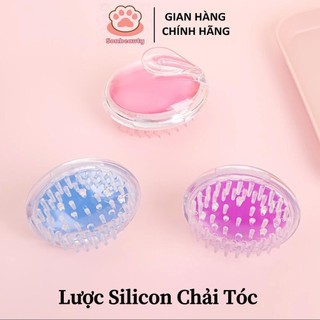 Lược Silicon Chải Tóc Massage Da Đầu