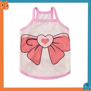 Quần Áo Thú Cưng Mùa Hè Chống Nắng Áo Vest Thoáng Khí Thoáng Khí Áo Vest Chó Con In Hình Dễ Thương Áo Thun Cho Chó Con