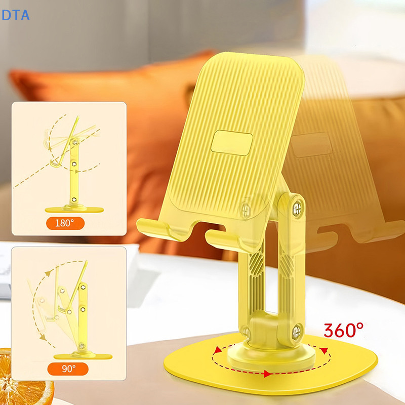 Dta 360° Xoay Giá Đỡ Điện Thoại Di Động Có Thể Gập Lại Máy Tính Để Bàn Hỗ Trợ Điện Thoại Di Động Máy Tính Bảng Lười Di Động Hỗ Trợ Điện Thoại Đứng PO