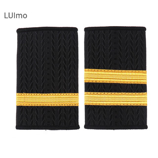Luimo 1 túi Epaulettes Đồng phục Epaulets Huy hiệu đeo vai sọc vàng SBS