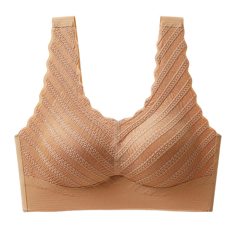 Siêu Âm Oxy Philophilic 38 Vest Ice Silk Liền Mạch Quần Lót Nữ Khỏa Thân Tập Hợp Cố Định Cốc Ngủ Áo Ngực Nữ