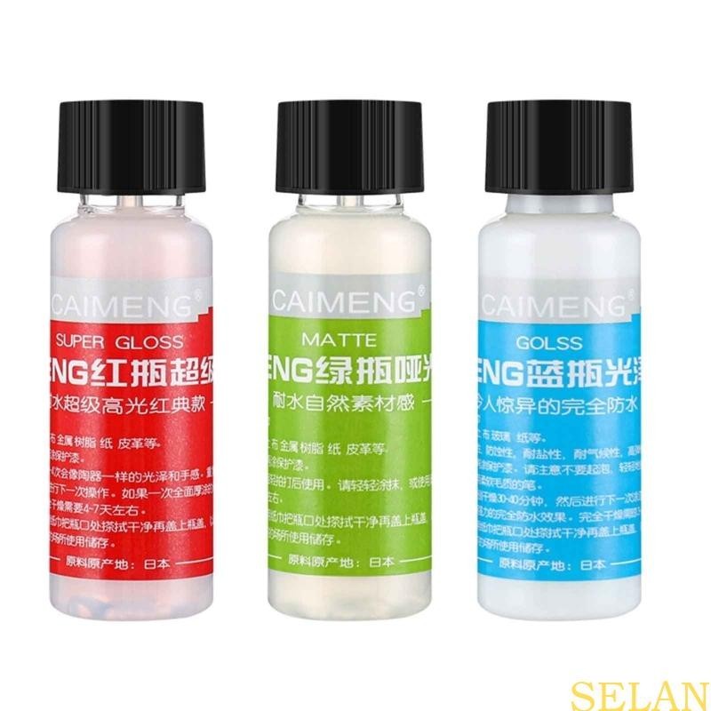 Sela Gloss Finish Coating cho đá Nhựa Đất sét Gỗ Gốm Thân thiện với môi trường Bóng bảo vệ Topcoat Matte Finishing