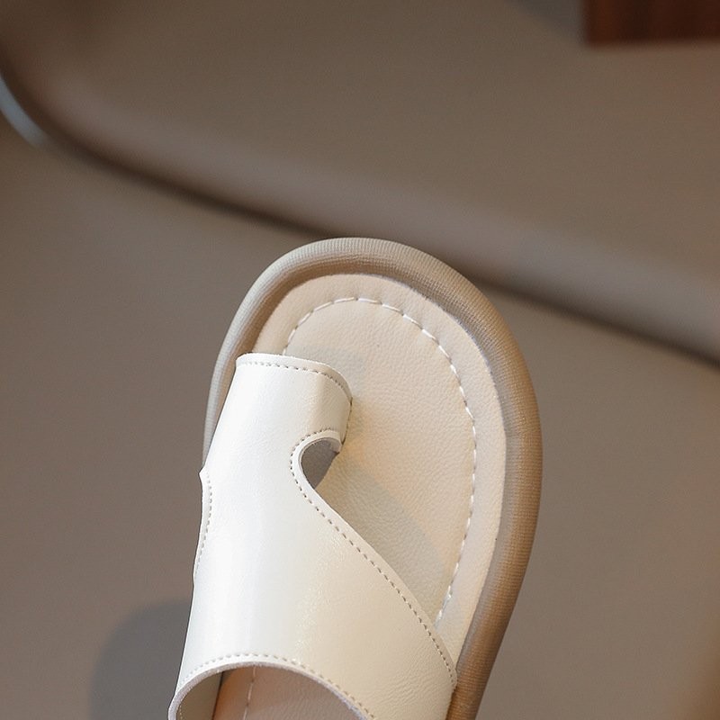 sandal bé gái dép lê xỏ ngón cho bé trai da PU bóng mềm êm chân chống trượt QCCC full box có size đại MG Baby 7705