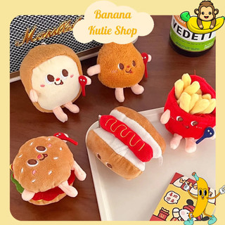 Móc Khóa Hình Búp Bê  Fastfood Nhồi Bông Đáng Yêu