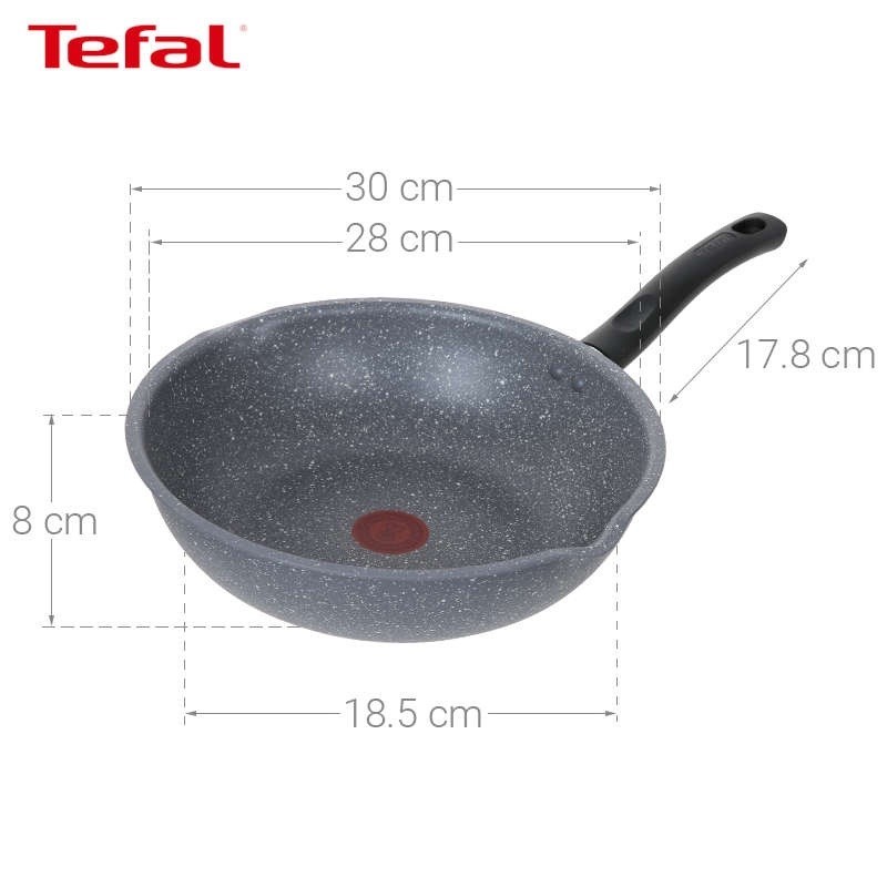 Chảo chiên sâu lòng Tefal Cook Healthy - Dùng cho mọi loại bếp - Bảo hành chính hãng 24 tháng