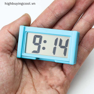 Đồng hồ kỹ thuật số bảng điều khiển ô tô HCVN Xe tự dính có màn hình LCD ngày và giờ HOT