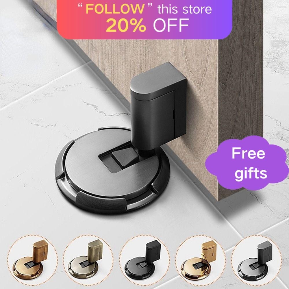 Nút chặn cửa cơ khí AFTEROF, Giá đỡ cửa hạng nặng bằng hợp kim kẽm, Cửa hút cửa chống va chạm có thể điều chỉnh chống va chạm