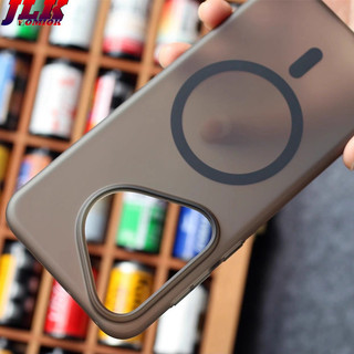 [JLK] Ultra Thin Matte Magnetic Phone Case with Camera Lens Glass Protector for Huawei Pura 70 Ultra P70 Pro Transparent Shockproof Hard Cover