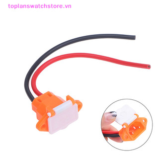 Toplanswatchstore Đầu nối xe tay ga điện Cắm ba ổ cắm sạc dọc với cáp 12AWG cho 36V 48V Universal VN