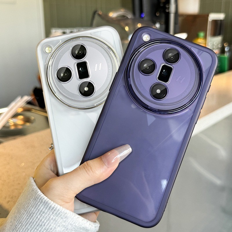 Dành Cho OPPO Find X7 Ultra X6 X5 X6 Pro Matte Ốp Lưng Silicon Trong Suốt Bảo Vệ Ống Kính Máy Ảnh