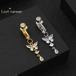 [Lostcorner] Giả Bụng Giả Kẹp Bụng Trên rốn Rốn Giả Pircing Sụn Bông Tai Trang Trí Cơ Thể [Mới]