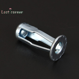 [Lostcorner] 10 Bộ M4 / M5 / M6 Jack Nuts Vít kim loại ô tô Hạt cánh hoa có vít cho da sắt tường rỗng [Mới]