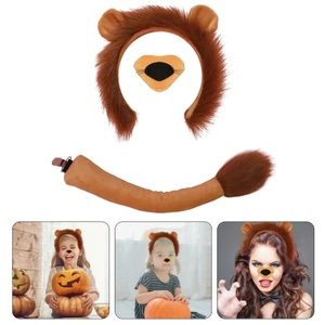 MỘT Halloween Sư Tử Trang Phục Băng Đô Quấn Tóc Đuôi Cho Bé Tiệc Sinh Nhật