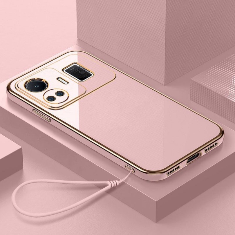 Dành Cho Realme GT3 GT5 GT Neo 5 SE 3 2 2T 3T GT2 Pro GT Master Edition GT Neo Flash Ốp Điện Thoại Mạ Vuông Sang Trọng