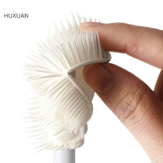 Huxuan Cốc Bàn Chải Làm Sạch Tay Cầm Dài Chai Làm Sạch Silicone Sữa Chai Rượu Thủy Tinh Ly Bụi Hộ Gia Đình Cốc Cà Phê TeaPot Bàn Chải RFT